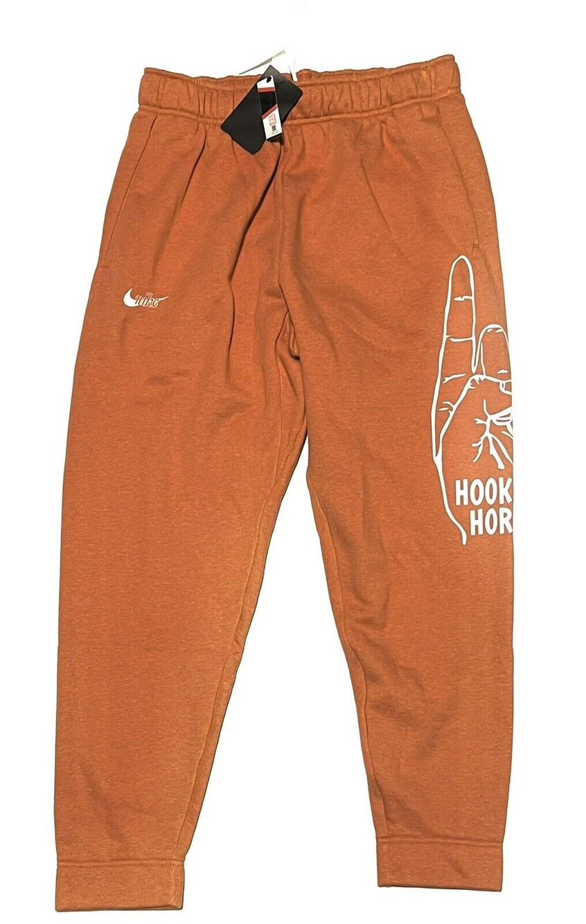 Nike UT University of Texas Longhorns Sz XL Hook Em Horns Joggers DJ7060-802